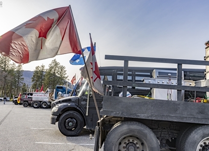 Train whistle, horns disturb the peace in South Okanagan as convoy protestors cruise around