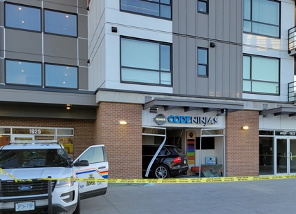 A Porsche drove into a business that teaches kids how to code in Kelowna