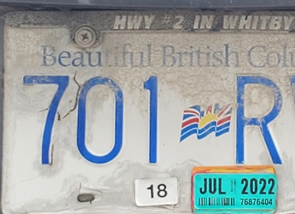 British Columbians can ditch the decals on their licence plates starting tomorrow