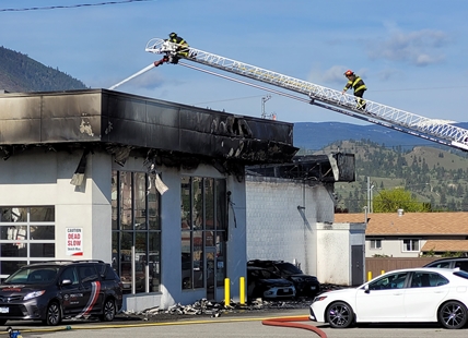 Fire at Penticton car dealership does significant damage