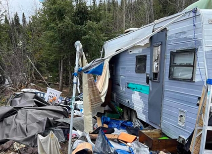 Abandoned homeless campsite on road to Big White Resort focus of cleanup effort