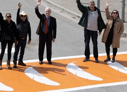 Why Kamloops has a new orange crosswalk with 7 eagle feathers