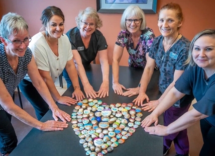 100 hand painted rocks spread joy at Royal Inland Hospital in Kamloops