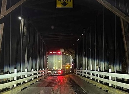 Commercial trucks ignoring signs, getting stuck on Princeton bridge