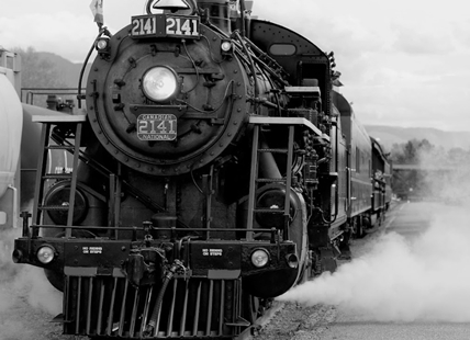 No ghosts here, the Spirit of Kamloops is a steam engine