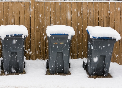 Don't put your garbage cart on the snowbank in Central Okanagan