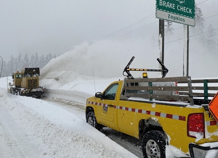 Freezing rain and snow are expected in the Thompson-Okanagan