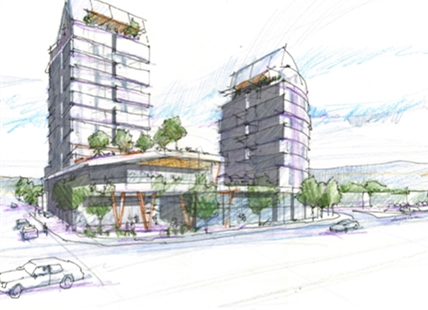 Two highrise towers planned for landmark Kelowna church site on Highway 97