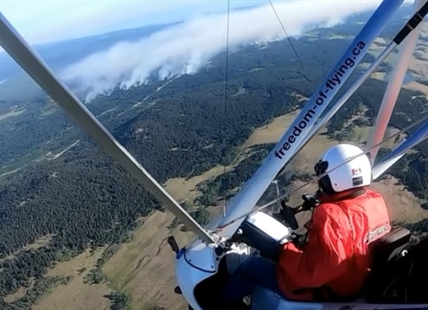 iN VIDEO: Pilot captures aerial view of out-of-control wildfire near Kamloops