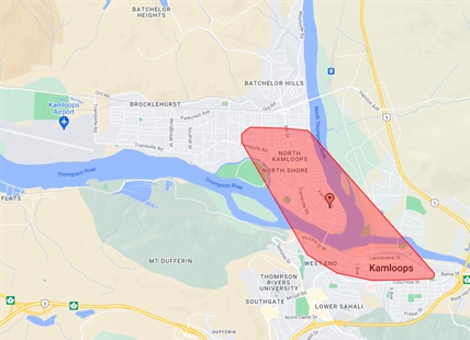 Thousands without power in Kamloops