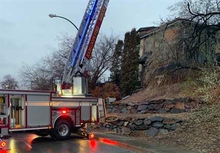 Kamloops fire crews knock down fire in derelict apartment