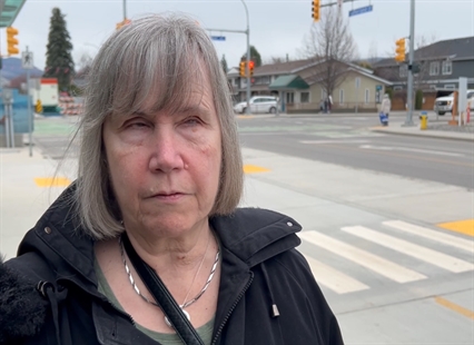 iN VIDEO: Kelowna's not listening to blind Kelowna woman's concerns about bus stop