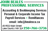 John Beales Professional Services Inc