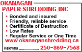 Okanagan Paper Shredding Inc
