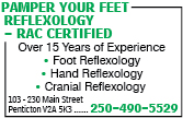 Pamper Your Feet Reflexology - RAC Certified