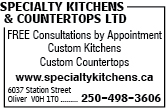 Specialty Kitchens & Countertops Ltd