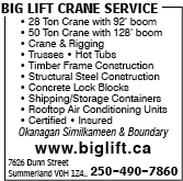 Big Lift Crane Service