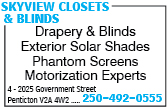 Skyview Closets & Blinds