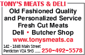 Tony's Meats & Deli Ltd