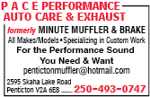 P A C E Performance Auto Care & Exhaust