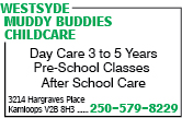 Westsyde Muddy Buddies Childcare