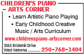 Children's Piano - Arts Corner Studio