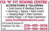 Fix 'N' Fit Sewing Centre