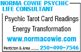 Norma Cowie Psychic Life Consultant