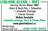 LeBlond Glenn - Registered Massage Therapist
