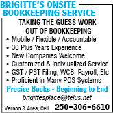 Brigitte's Onsite Bookkeeping Service