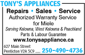 Tony's Appliances