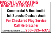 Nascat Excavating Bobcat Services