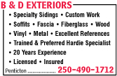 B & D Exteriors Siding Specialist