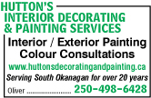 Hutton's Interior Decorating & Painting Services