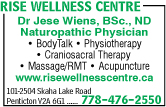 Rise Wellness Centre - Wiens Jese Dr BSC ND