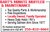 Bart's Minute Muffler & Maintenance