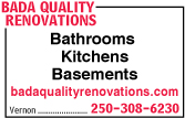 Bada Quality Bathroom Renovations Inc