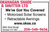 Okanagan Shade & Shutter Ltd