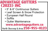 Advantage Gutters (2023) Inc