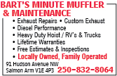 Bart's Minute Muffler & Maintenance