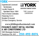 Fehling's Sheet Metal Heating & Air Conditioning Ltd