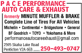 P A C E Performance Auto Care & Exhaust