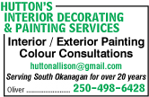 Hutton's Interior Decorating & Painting Services