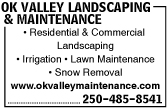 OK Valley Landscaping & Maintenance
