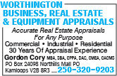 Worthington Business Real Estate & Equipment Appraisals