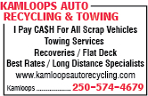 Kamloops Auto Recycling & Towing