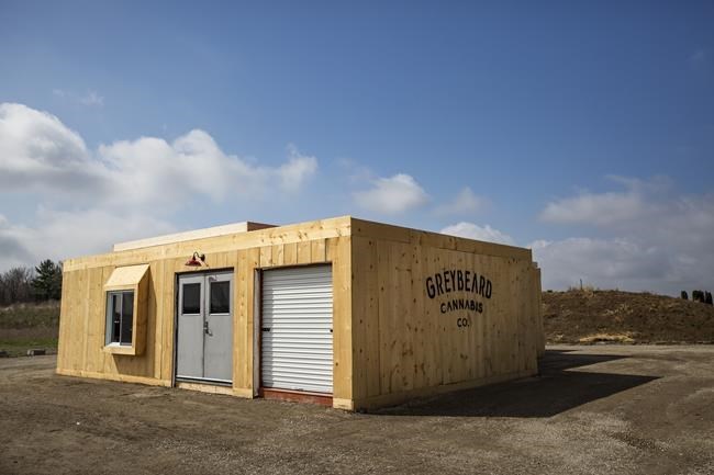Thrive Cannabis's on-location storefront prepares to be Ontario's first farm-gate store, set to open this month in Simcoe, Ontario Tuesday, April 13, 2021. THE CANADIAN PRESS/Tara Walton