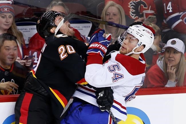 Caufield's third-period goal helps Canadiens to 2-1 victory over Flames
