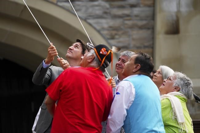 Trudeau raises flag honouring residential school survivors on Parliament Hill | iNFOnews - Vimarsana News