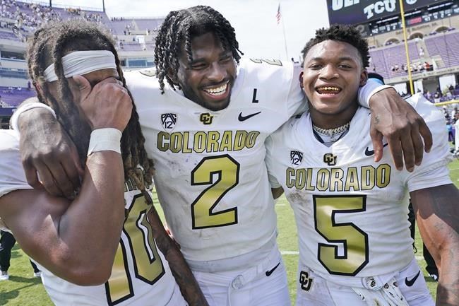 betr on X: The Sanders family has arrived to College Football 👀 Shedeur  Sanders: 510 yards, 4 TD Shilo Sanders: 10 tackles, led the team Deion  Sanders: Upsets TCU  / X